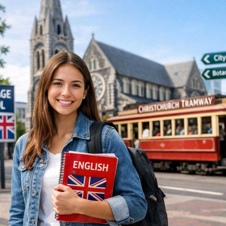 aprender inglés Christchurch illustration for Aprender inglés en Christchurch: Guía Sin Errores