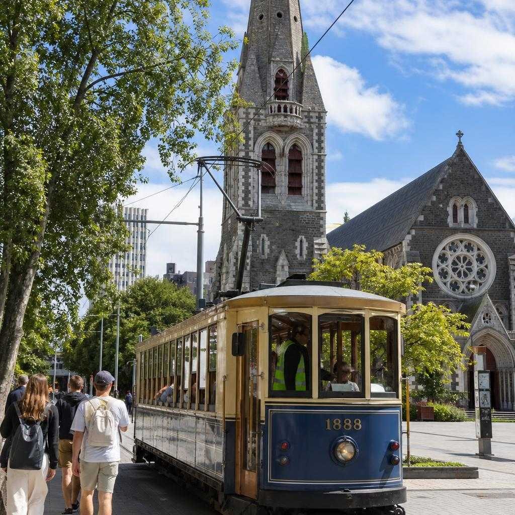 Estudiar inglés Christchurch illustration