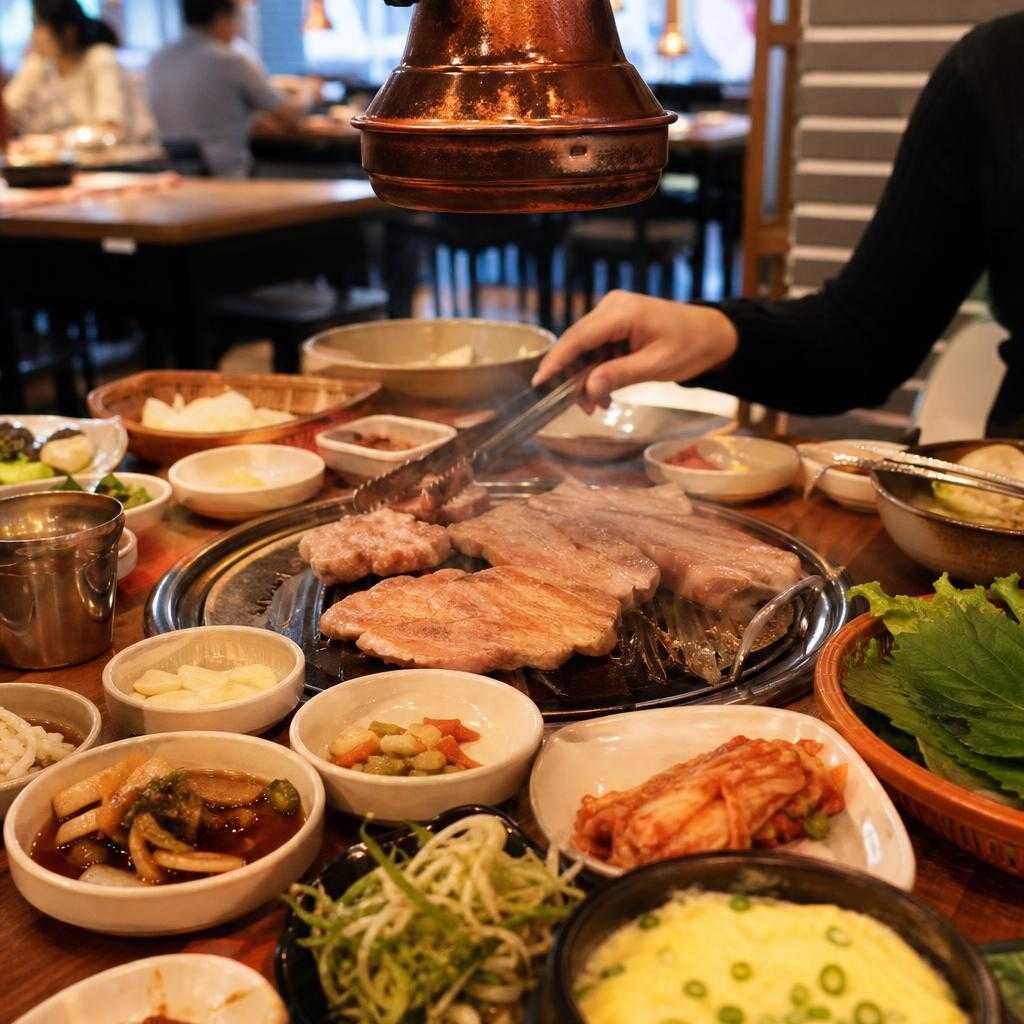gastronomía Corea del Sur illustration