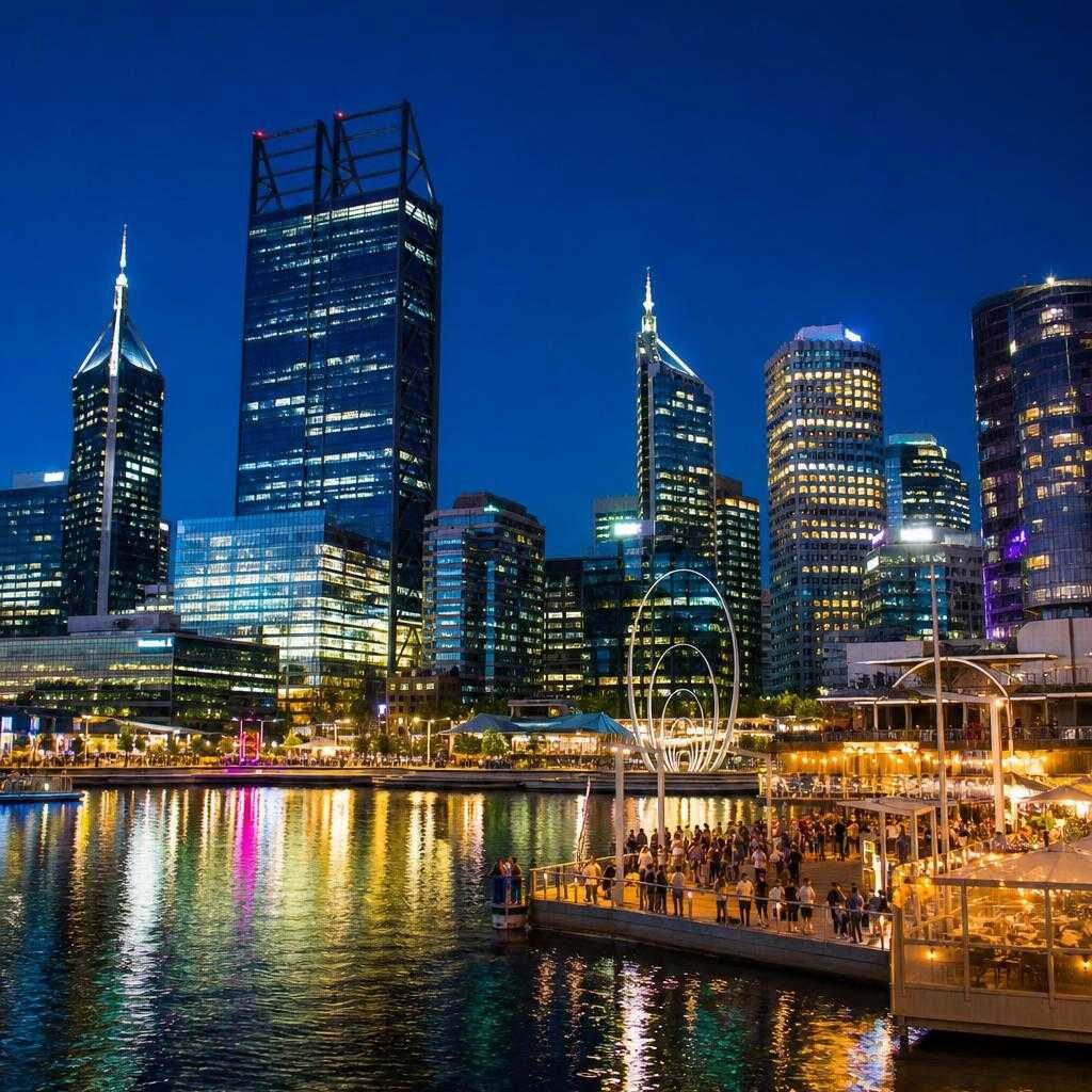 vida nocturna Perth illustration
